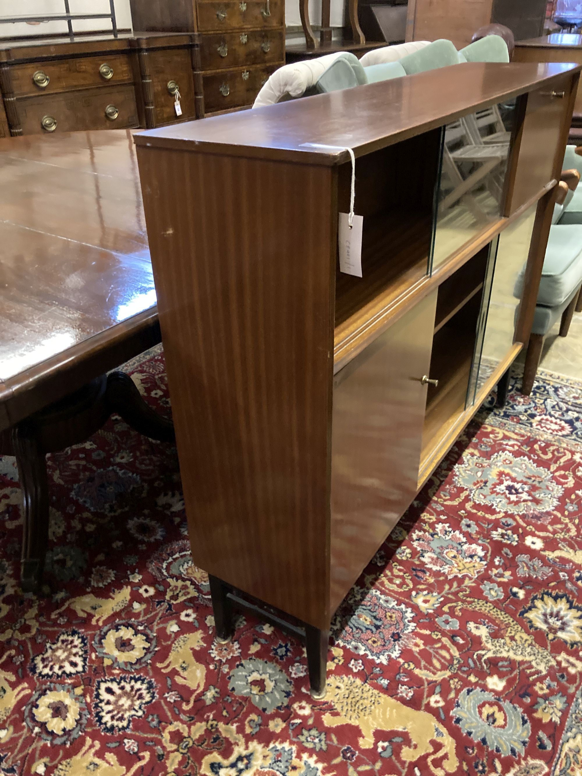 A Nathan teak side cabinet, circa 1970, width 123cm, depth 29cm, height 98cm